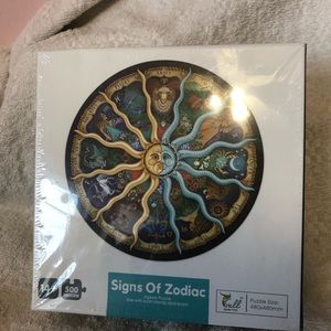 Signs of Zodiac 500 piece round jigsaw puzzle